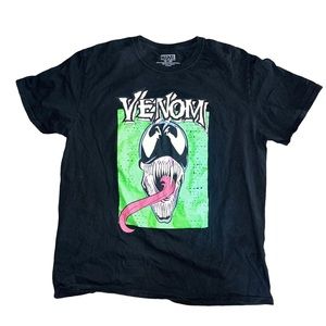 Marvel Venom Men’s Graphic T-Shirt Size XL 100%Cotton Black Green Purple